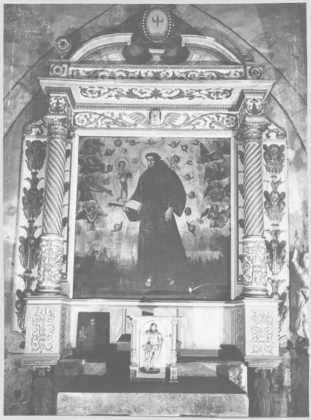 retable, tableau : saint Antoine, vue générale