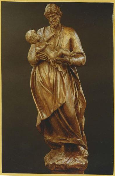 groupe sculpté : saint Joseph et l'Enfant Jésus, vue générale - © Ministère de la Culture (France), Médiathèque du patrimoine et de la photographie, diffusion RMN-GP