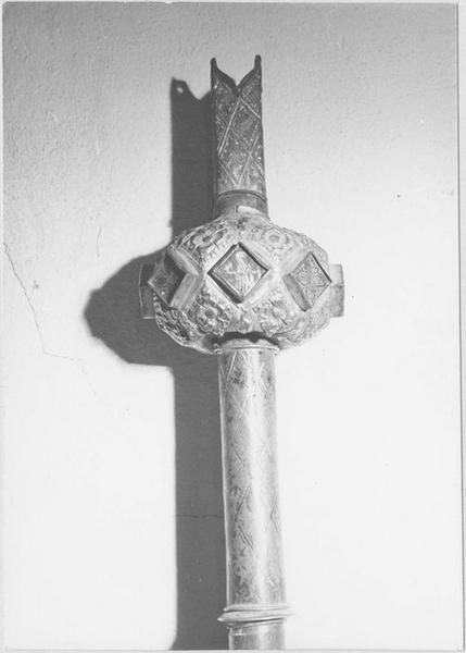 Croix de procession, détail