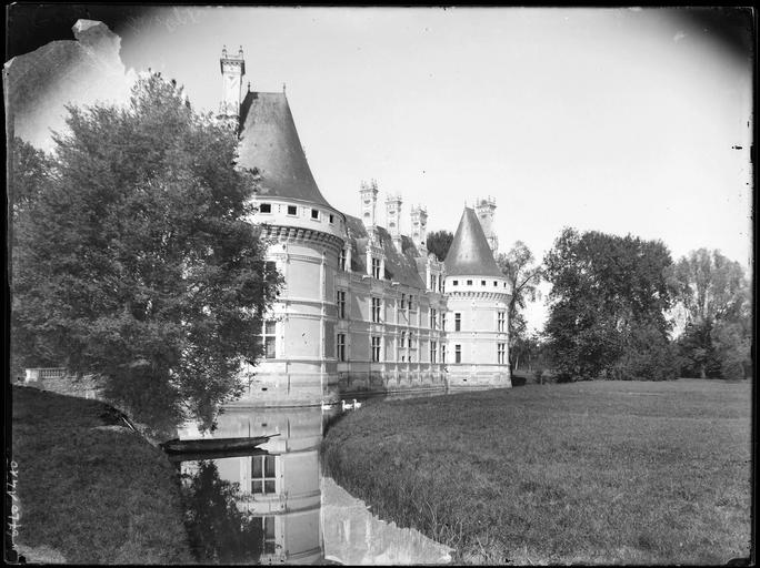 Façade sur parc vue en perspective