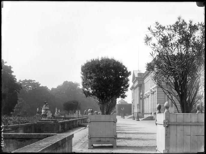 Façade sur parc, vue en perspective