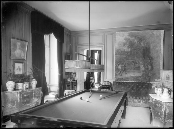 Intérieur : salle de billard