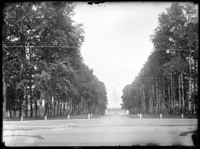 Allée d'honneur vers le château