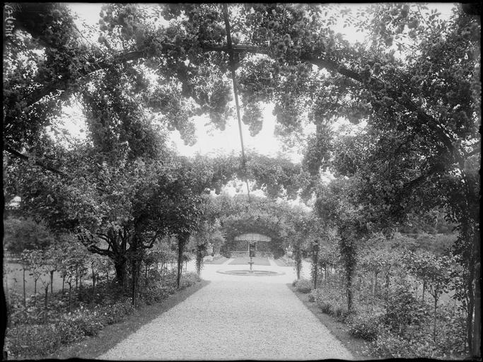 La Roseraie, allée couverte