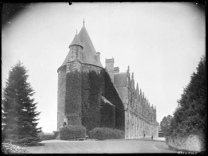 Façade sur cour vue en perspective