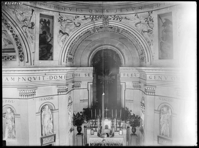 Chapelle : la nef vue d'en haut