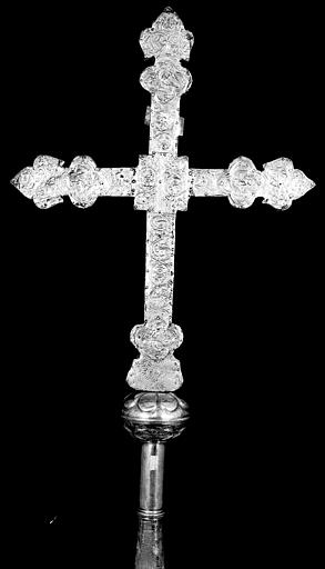 Croix processionnelle en argent, revers