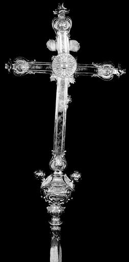 Croix processionnelle en argent, revers