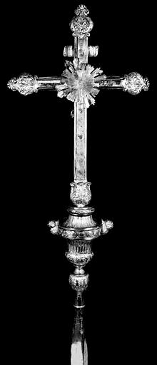 Croix processionnelle en argent, revers