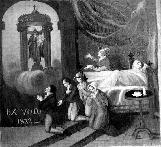 Peinture, ex-voto 40 : Enfant malade