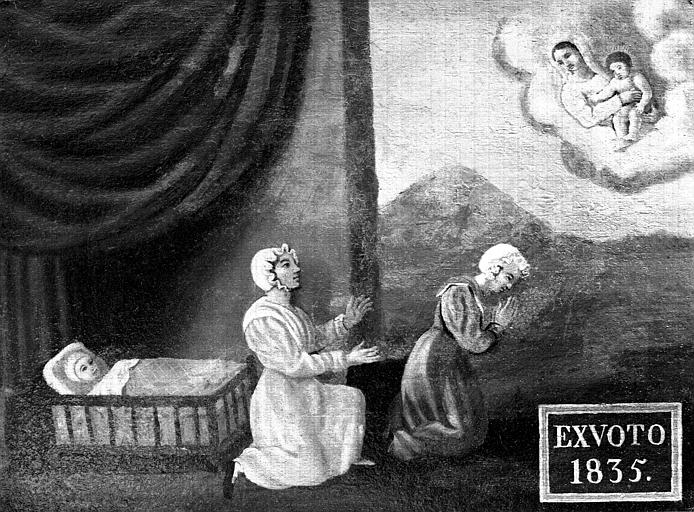 Peinture, ex-voto 45 : Enfant malade