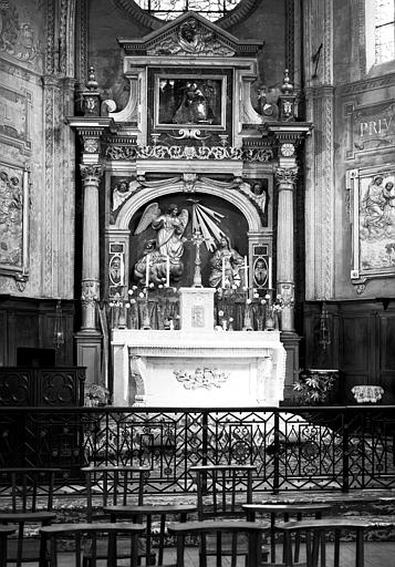 Retable du coeur, deux statues de l'Annonciation