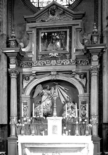 Retable du coeur, deux statues de l'Annonciation