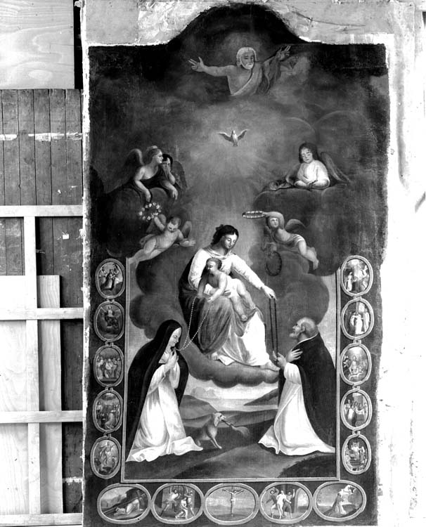 Le Rosaire, peinture sur toile