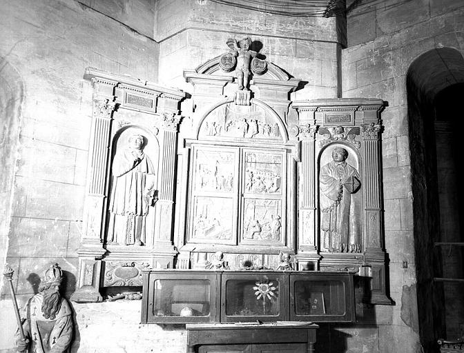 Retable en pierre sculptée provenant de la tribune sud, Légende de saint Raymond