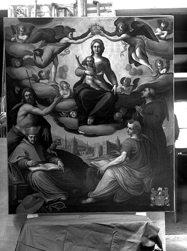 Glorification de la Vierge, peinture sur toile