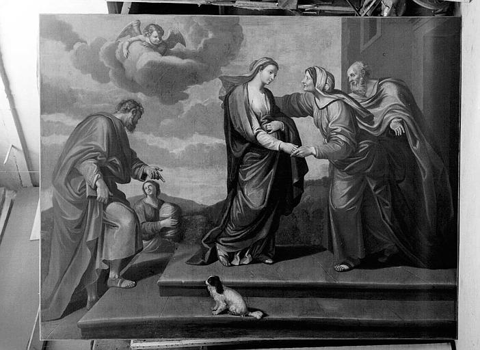 La Visitation, peinture sur toile