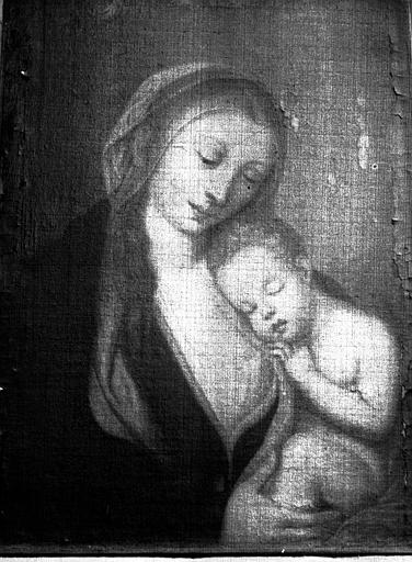 La Vierge à l'Enfant, peinture sur toile