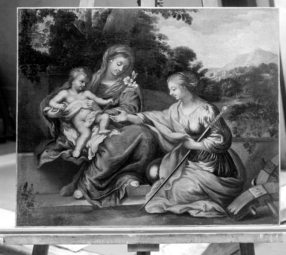 Mariage de sainte Catherine, peinture sur toile