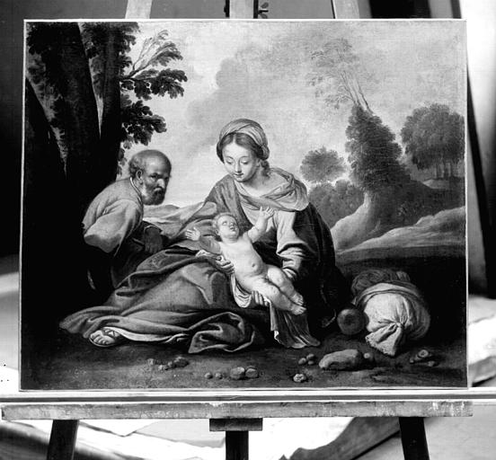 La sainte Famille, peinture sur toile