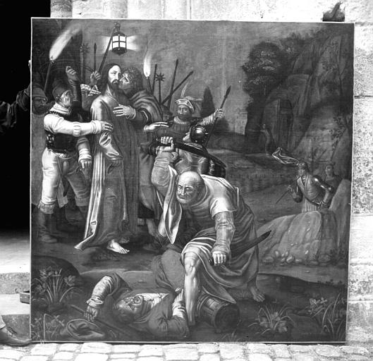 Le Baiser de Judas, peinture sur toile