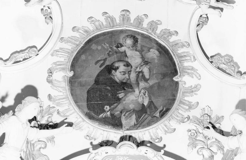 retable, tableau : Saint Antoine de Padoue (détail)