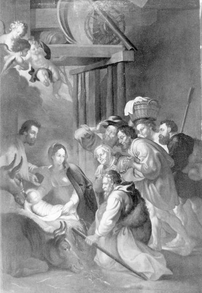 tableau : Adoration des bergers (L')