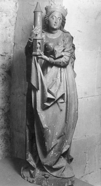 Statue : sainte Barbe