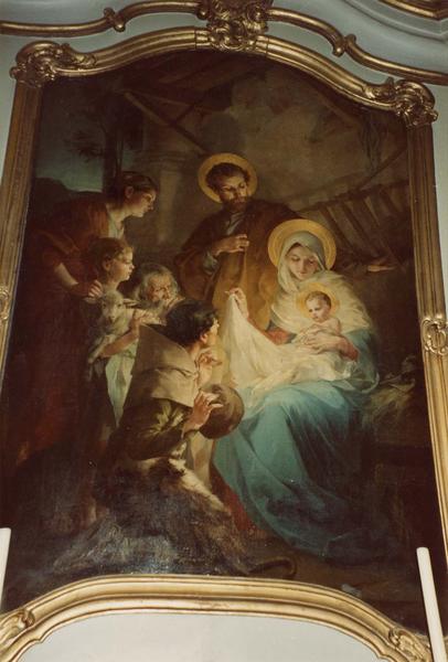 tableaux (maître-autel) : L'Adoration des bergers