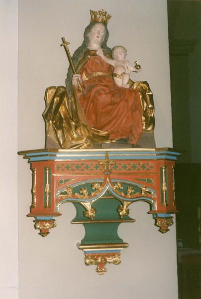 Statue : Vierge à l'Enfant assise dite Notre-Dame de la joie