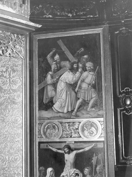 retable : La Flagellation, Le Christ en Croix - © Ministère de la Culture (France), Médiathèque du patrimoine et de la photographie (objets mobiliers), tous droits réservés