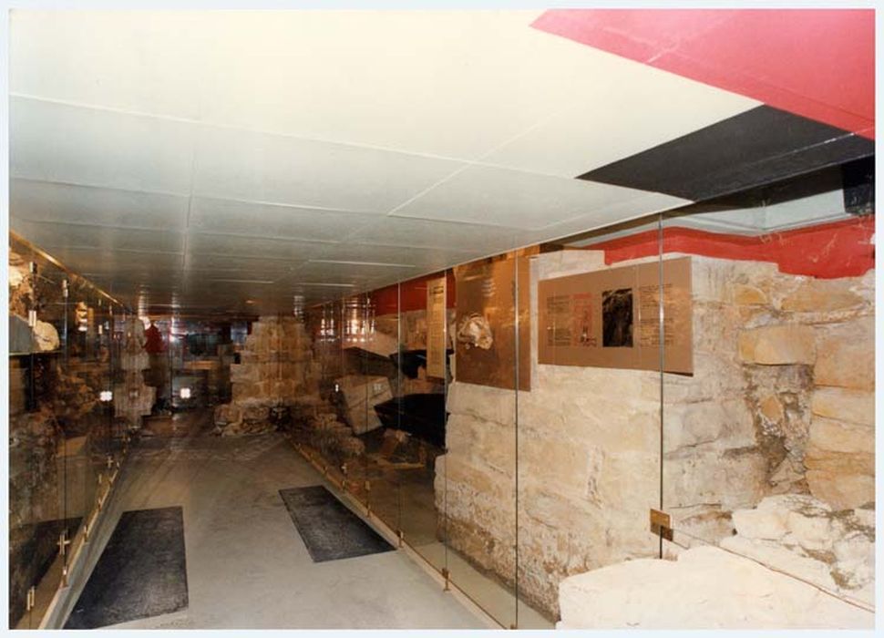 vue d’ensemble de la crypte du sarcophage monoxyle