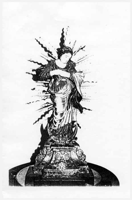 statuette : Vierge de l'Immaculée-Conception, (photocopie numérisée)
