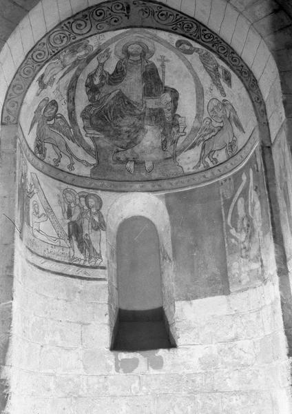 Peinture monumentale, transept sud, absidiole (après restauration)