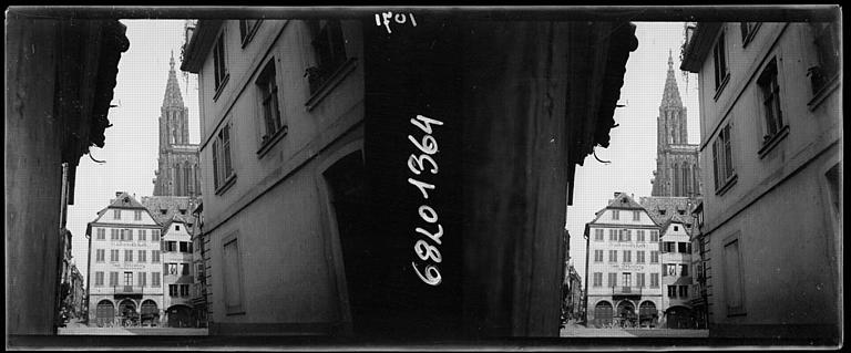 Tours clochers côté sud, prises d'une rue