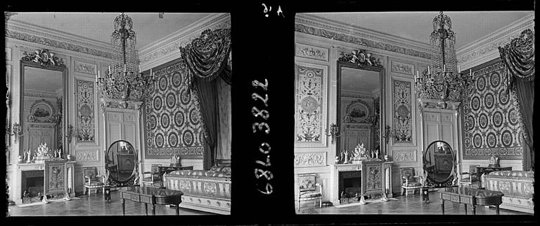 Appartements de la Reine puis du Roi de Rome. Chambre de Marie-Antoinette : Vue d'ensemble