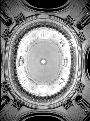 Salle sous la coupole, la coupole, vue plafonnante