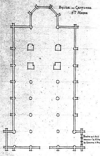 Plan et profil de mouluration