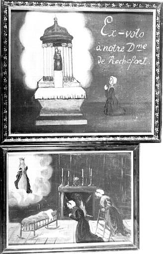 Peinture, ex-voto 103 : Femme reconnaissante et 111 : Enfant malade