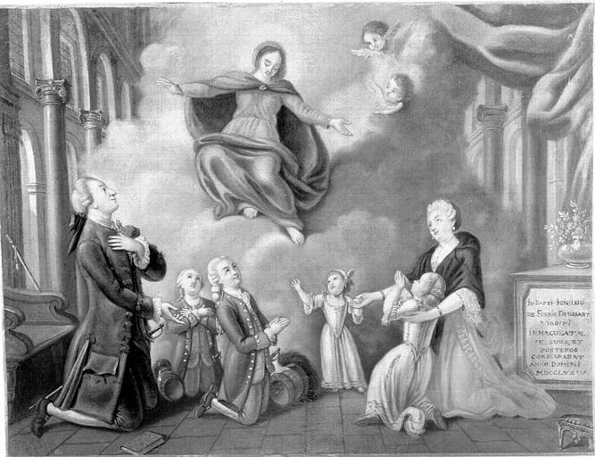 Peinture, ex-voto 20 : Voeu de Jean-Baptiste de Forbin Desissart pour ses enfants