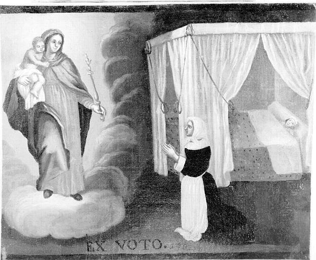 Peinture, ex-voto 11 : Homme ou enfant malade