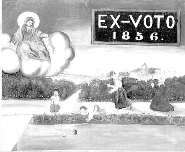 Peinture, ex-voto 67 : Homme se noyant
