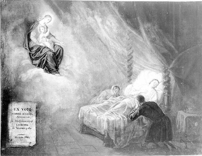 Peinture, ex-voto 81 : Malade, Caroli Aubanel, décembre 1964