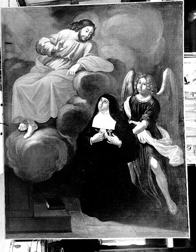 Apparition du Christ à sainte Thérèse, peinture sur toile