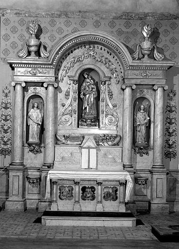 Retable de l'autel de la Vierge (ensemble)