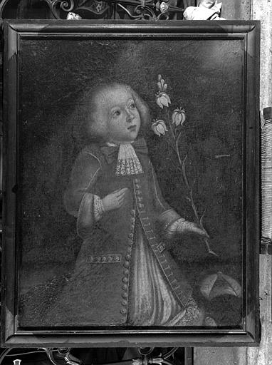 Ex-voto de petit garçon, toile peinte