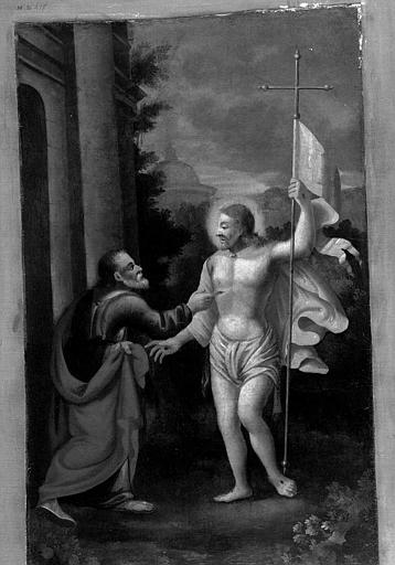 Saint Thomas, peinture sur toile du retable latéral droit