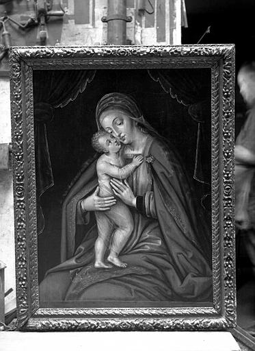 Vierge à l'Enfant, panneau peint