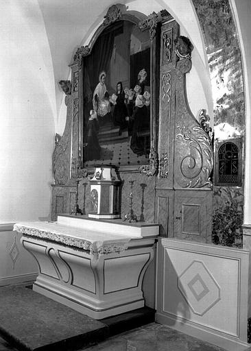 Retable en bois de l'autel latéral nord - © Ministère de la Culture (France), Médiathèque du patrimoine et de la photographie, diffusion RMN-GP