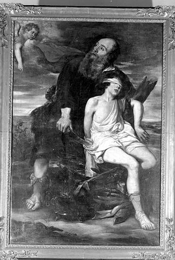 Sacrifice d'Abraham, peinture sur toile